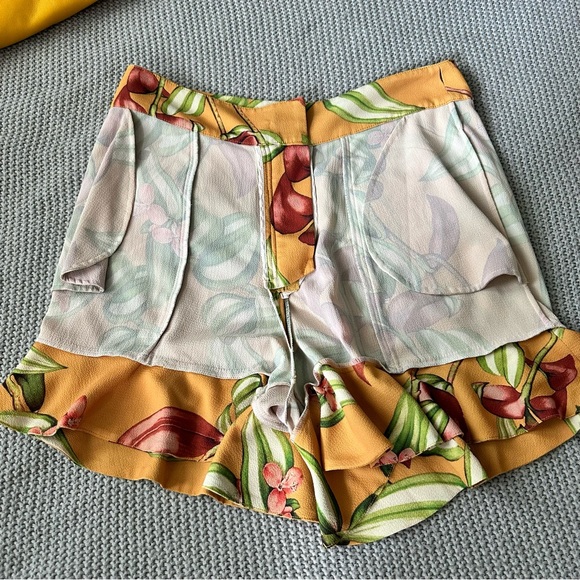 PatBO Zebrina Print Ruffle Hem Shorts Size 6 - Picture 10 of 13
